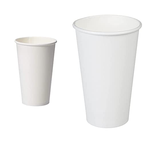 Amazon Basics Compostable 16 oz. Hot Paper Cup, Pack of 500 & Paper Hot Cup, 16 oz., 500-Count
