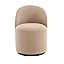 Velvet-khaki-curved Back