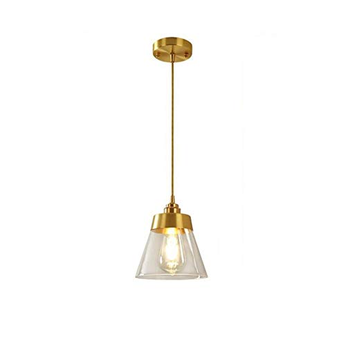 Lámpara de vidrio deco de cobre moderno con estética refinada japonesa Wabi-Sabi