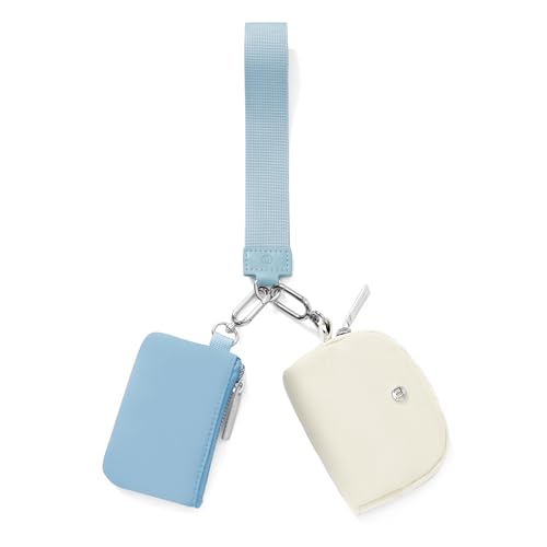 Image of Mum's Memory Mini Zip Around Wristlet Wallets for Women -KeyChain Wallet with Detachable Dual Pouch Wristlet -Key Chain Coin Purse Small Wallets