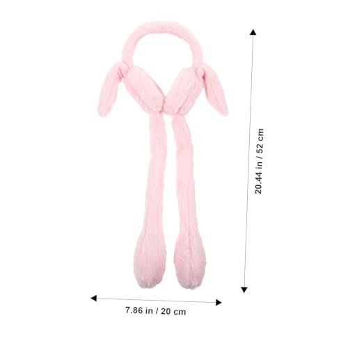 Gorro que hace estallar las orejas de conejo con diademas acolchadas para mujer 4