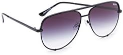 Quay Australia HIGH KEY Men's and Women's Sunglasses Classic Oversized Aviator - Black/Fade