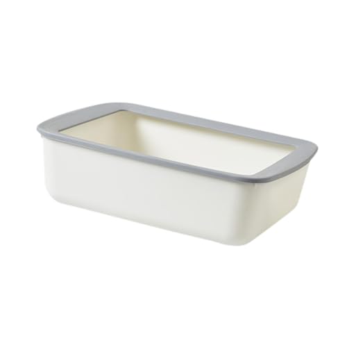 Bandeja para arena para gatos con borde abierto 41x31x12.5 cm miniatura 7