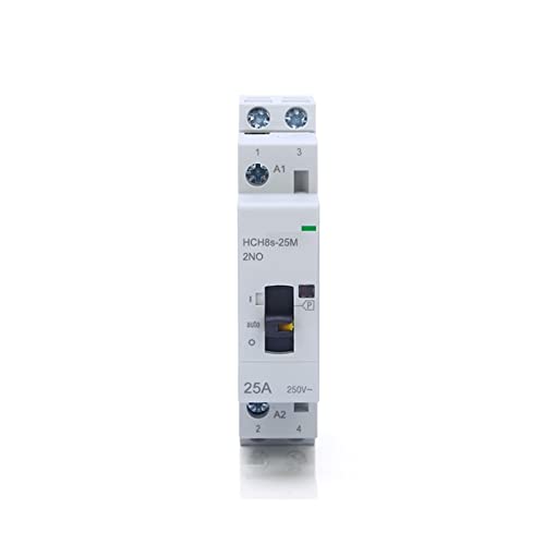 Contacteur CC Type de Rail Din 2P 25A 2NO DC12V HCH8s-25 pour tableau électrique