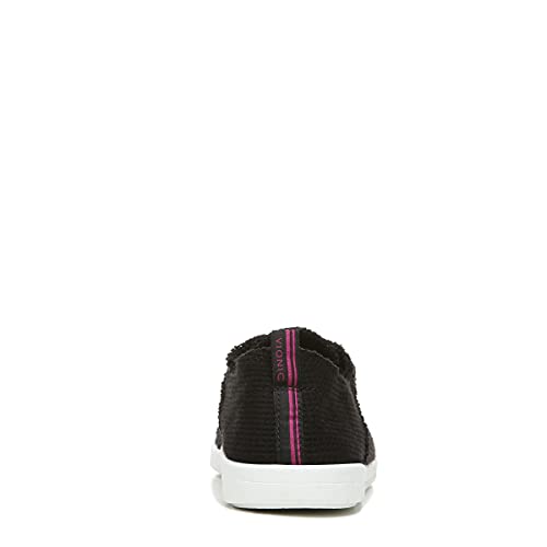 Vionic Beach Pismo Casual Women’s Fashion Sneakers-Sustainable Shoes That Include Three-Zone Comfort With Orthotic Insole Arch Support, Machine Wash Safe- Sizes 5-11 Black Waffle Knit 5 Medium Us #TOP7