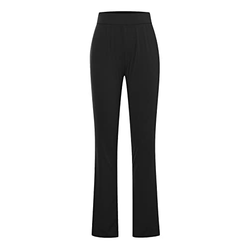 Women's Flare Pants High Waisted Flared Leggings Bootcut Workout Bell Bottoms Leggings Tummy Control Yoga Pants4