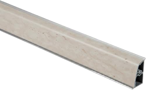 inferramenta Alzatine per Cucina | Diversi Colori e Modelli | 1 Pezzo da 3 Metri | Complete di Accessori di Fissaggio | Protezione e Design per Il Tuo Top (Porfido)