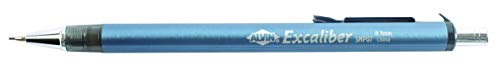 Alvin SMP07 Excaliber 0.7mm Mechanical Pencil, Blue, Design of Brushed Aluminum Triangular Shaped Barrel Molds Into Your Hand for Smooth Writing or Detailed Work