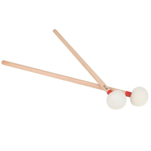 Baguettes de percussion bois et feutre durables pour musiciens