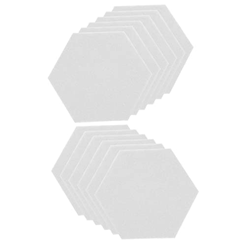 Paneles acústicos hexagonales de fieltro BESPORTBLE 12 piezas para decoración de pared, tablero de chinchetas y aislamiento de sonido para estudio en casa miniatura 1