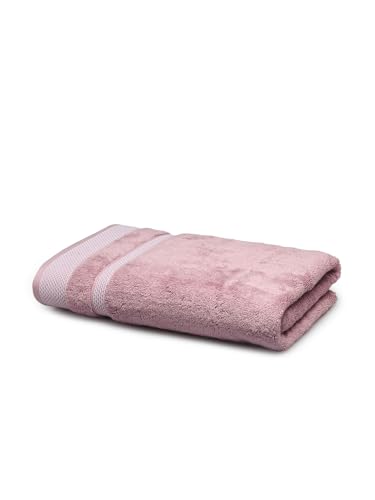 Image of Spaces Hygro 100% Cotton Towels for Bath | Towels for Bath Large Size | Bath Towel - Ultra Soft & Super Absorbent | 600 GSM | 1 Piece Bath Towel for Men /Women | 75 cms x 150 cms - Light Violet