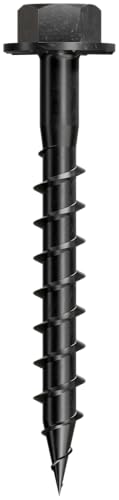 Simpson Strong-Tie Tornillo para Conector Outdoor Accents #9 x 1.5 pulg. Revestimiento Doble Barrera, Negro (50 unidades) miniatura 4