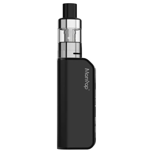MANVAP Vape Kit 80W Vape Mod Starter Complete Kit with 2200mAh Rechargeable Battery,0.3Ohm Resistance,2ml Top Refill Tank,No-Eliquid No Nicotine Nicotine Free 0mg GENT (Black)