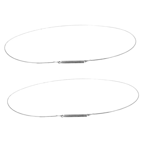 Unomor 2pcs Stainless Steel Washing Machine Door Seal Clamp Replacement Washer Door Boot Spring Clamps for Leak