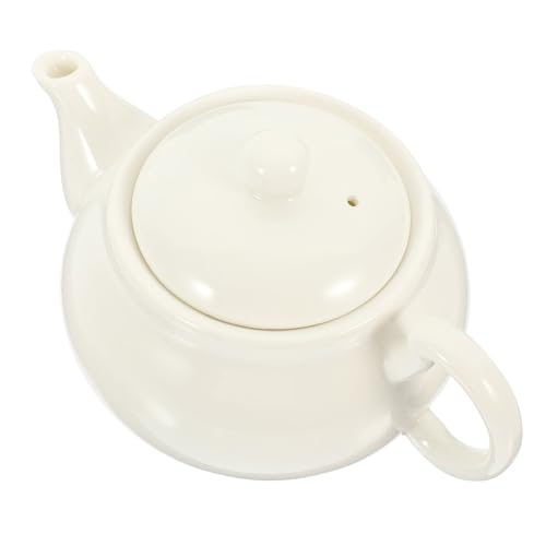 MAGICLULU Théière Porcelaine Blanche 300 Ml Avec Filtre Service À Thé Kungfu Petite Théière Individuelle Pour Maison Bureau Voyage