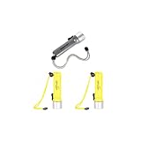 wisoolkic 3 X (Multi) High Lumen Tauchen Taschenlampe Taucher wasserdichte Taschenlampe Schnorcheln Lampe Scooter Blinklicht Wassersport Zubehör