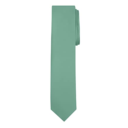 Image of Jacob Alexander Men's Skinny Width 2 inch Solid Color Tie