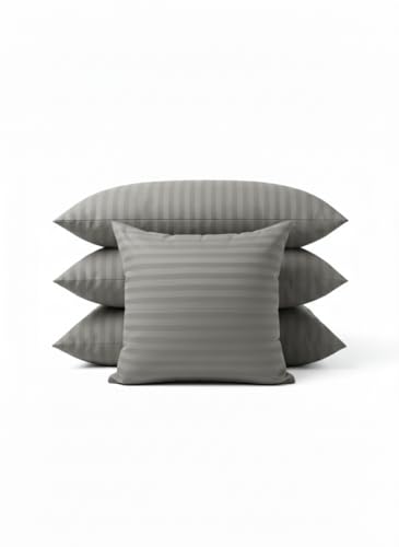 Image of Hotel Quality Premium Fibre Cushions | Cushion 16 inch x 16 inch | Pillow,Cushion,Cushions for, Cushion Pillow,Pillow,Cushions for Bed (Grey, 5)
