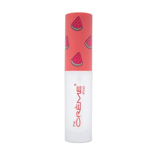 The Crème Shop Moisturizing Lip Gloss | Hydrating Oil & Conditioning Treatment with Nourishing Coconut Oil and Essential Vitamins A, C and E | Made in Korea | -Watermelon Ice