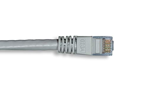 Cablelera ZNWN36GR-10 10 ' Cat 6 UTP Rated 550 MHz Cross Over Patch Cable miniatura 3