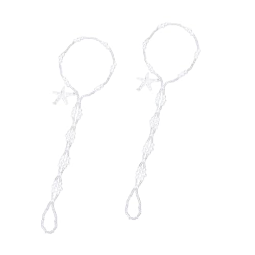 Chaîne de pieds étoiles et perles : bijoux de cheville tendance pour femme