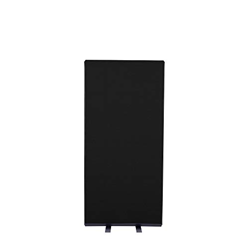 Image of Panelwarehouse Office Screens 700mm W x 1500mm H Black Nyloop Fabric