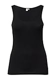 im Slim Fit QS Top aus Baumwolljersey schwarz 46