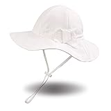 Diseño agradable: el ala ancha del gorro infantil impide el paso de la luz solar demasiado intensa y proporciona una sombra relajante, especialmente para la zona sensible de los ojos. Una cinta para anudar bajo la barbilla evita que el gorro de sol sea arrastrado por las ráfagas de viento repentinas. Gracias a sus propiedades de permeabilidad al aire, el gorro es ligero y cómodo de llevar incluso a temperaturas elevadas.