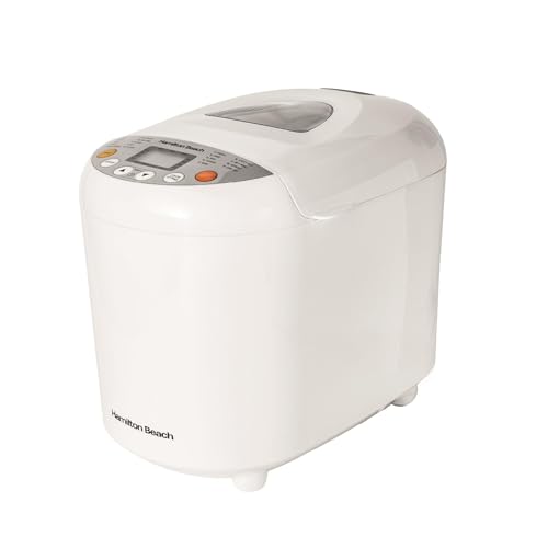 Hamilton Beach Bread Maker, Quick Bake, 19 Programmes, 3 Loaf Sizes, Gluten-Free, Whole Wheat, Jam &...