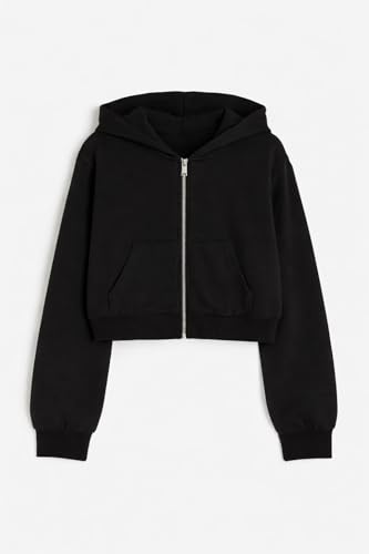 Image of Cropped Zip-Through Hoodie