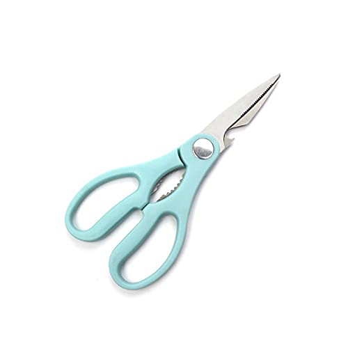 Tijeras de oficina, tijeras artesanales, tijeras de acero inoxidable, aptas for cocina, uso multifuncional, mango cómodo azul, tijeras resistentes al desgaste Tijeras