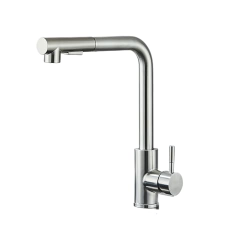 Robinet évier de cuisine extractible double modèle à jet réglable