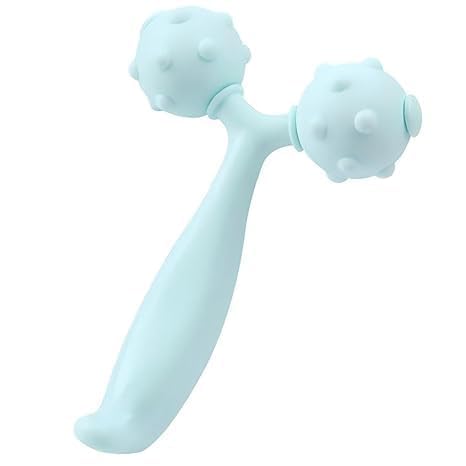 Baby Massage Roller Toy | Soft Plastic Double Head Hand Roller for Infants | Sensory Teething & Body Massage Tool for Kids & Newborn Relaxation |-image-12