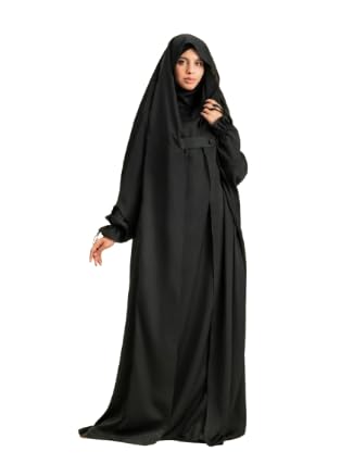 Image of NAZNEEN Saudi Jilbab Full Length and Noise Pc MATT NIDA Fabric with extra panel to cover face