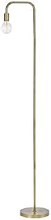 Globe Electric Holden 70" Floor Lamp, Matte Brass, in-Line On/Off Foot Switch 67068