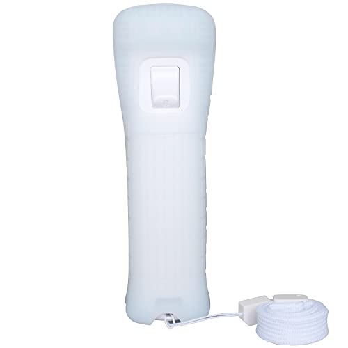 OSTENT 2 in 1 Remote Controller Built in Motion Plus for Nintendo Wii Console Game (White)