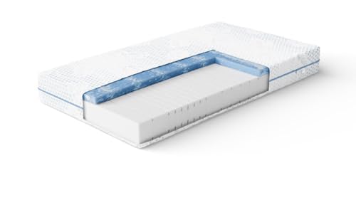 Luxusbetten24 NightSense® Gelax Gelschaum-Matratze 90x190 H3 (70-100kg)