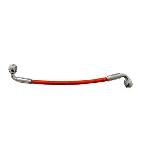 Durite de frein moto 240cm tressée acier raccord banjo M10 90°