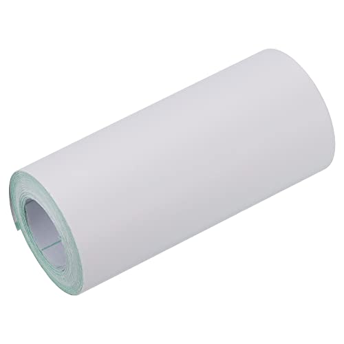 Image of uxcell Waterproof Peel and Stick Decorative Tape Self Adhesive 3.94 inch W x 16.4'L PVC Removable Tape for Wall Edge Matte White