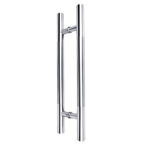 Gate Hardware ソリッドスタンドオフ 高耐久 ステンレススチール ドアハンドル ガラスドア/金属ドア/引き戸/納屋のドア/木製ドアに使用可能、7サイズ (サイズ:60x40cm)