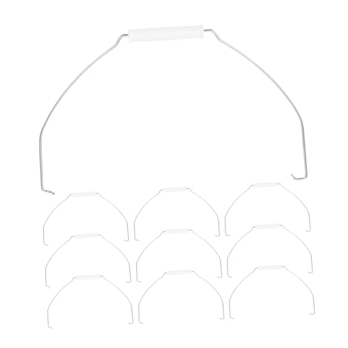 IWOWHERO 10個 メタルバケツ交換用ハンドル 耐久性アイアン製 持ちやすいグリップ付き 家用水バケツ ペール缶対応 取り付け簡単交換パーツ