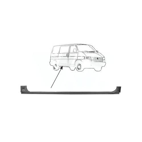Tôle extérieure de bas de caisse latéral droit pour VW Transporter T4