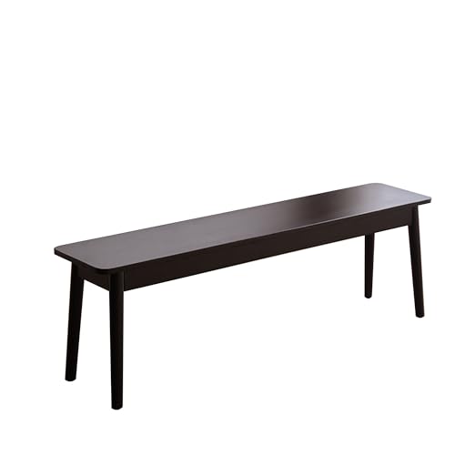 WXZXWXZX Banco Madera Reposapies Salon Taburete Tocador Banqueta Dormitorio Banco Pie de Cama Banco Entrada Recibidor Otomana Banco Vestuario para Vestidor Sala de Estar Pasillo(Nero,140cm/55in)