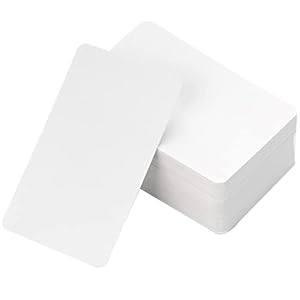 Sliverdew 100 Stück Blanko Visitenkarten Kraftpapier