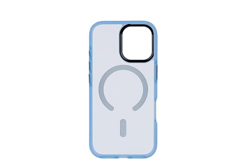 Image of TEKNE Armour Matte Dual-Layer Slim Protective Back Case with Shock-Resistant Design, Magnetic Wireless Charging Support, Blue - Compatible with iPhone 17