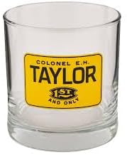 Buffalo Trace Distillery EH Taylor Old Fashioned Whiskey Glass, Premium Glass, 10 oz Capacity, Heritage Barware Collection, Durable Design, Classic Style, for Bourbon, Cocktails, Home Bar