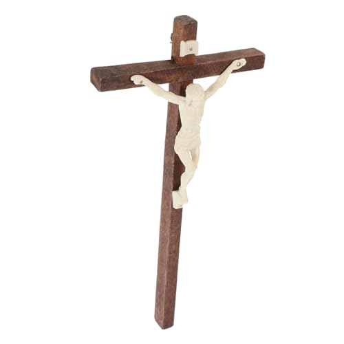 Cabilock Adorno Decoración Crucifijo De Pared Pequeño Cruz Religi...