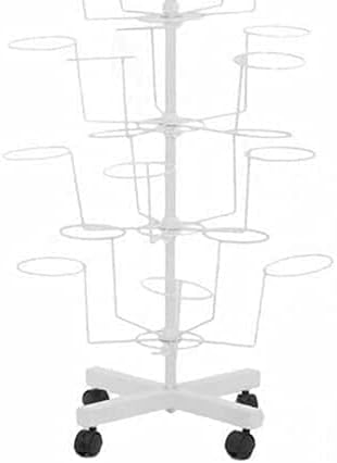 Miniatura 6 de LOYALHEARTDY Soporte para sombreros, soporte ajustable para sombreros de hierro, pantalla giratoria para sombreros, 35 sombreros, estante de