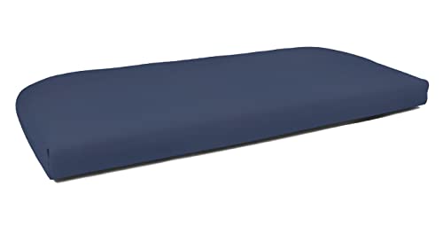 Naturesroom Sunbrella Patio Cushions -Wicker Settee - 43.5