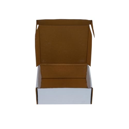 Image of DCGPAC 3Ply White Corrugated Small Flat Box 4x3x1 Inch For Packing Small Items and Multipurpose Packaging Shipping Tiny Boxes L4 inch x W3 inch x H1 inch Inch (Pack of 500)
